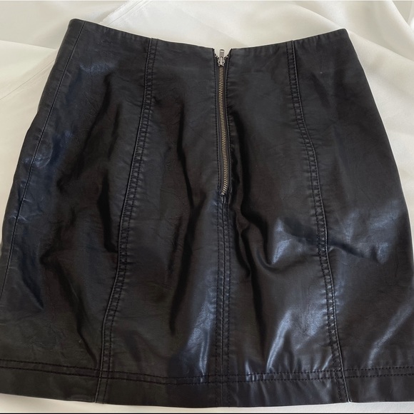 Free People Vegan Leather Skirt - Picture 3 of 4